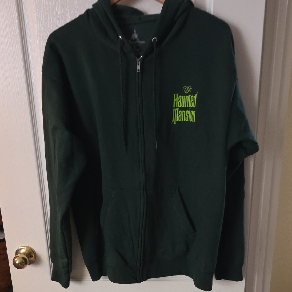 Haunted Mansion Disney Parks Dark Green Hoodie L